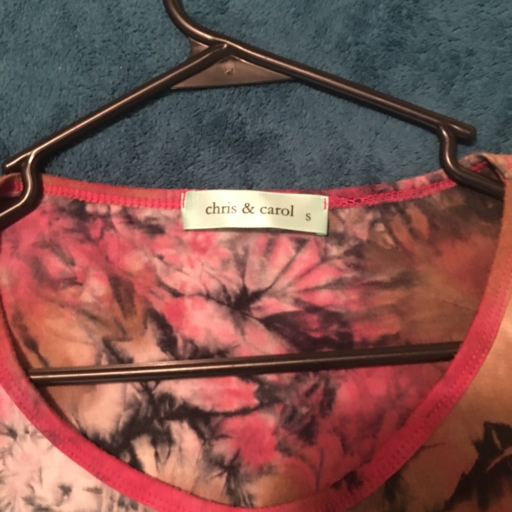Tie die colored shirt